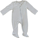 Stone Bamboo Footed Zipper