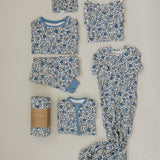 Bluebell Pointelle Bamboo Zipper