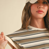 Olive Striped T-Shirt