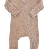 Tan Speckle Zipper