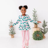 Pink Candy Cane Stripe Flares