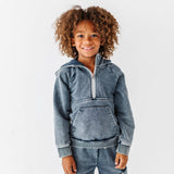 Navy Vintage 1/4th Hoodie-Jogger Set