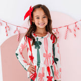 Wrapping Bows Peplum Top