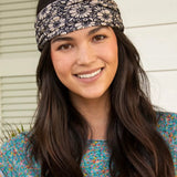 Black and White Daisies Boho Bandeau