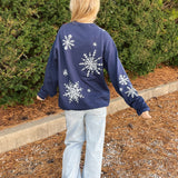 Whimsical Snowflake Sweatshirt