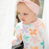 Retro Daisy Zip-Up Romper Jammies