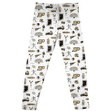 Purdue Boilermakers Hand Sketche Impressions Leggings Tights White