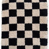 Checkerboard Blanket - Black/Cocoa