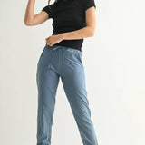 Black Short-Sleeved Micro-Ribbed Top