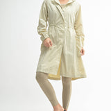 Waterproof Oat Milk Lightweight Rain Jacket
