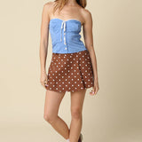 Marcie Polka Dot Flared Skort