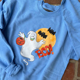 Retro Blue Ghost Crewneck
