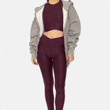 Oversized Grey Zip Up Hoodie