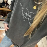 Adult Custom Heart Crewneck