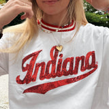 Sequin Indiana University Tee
