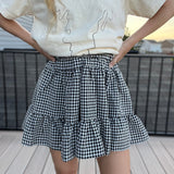 Black & White Gingham Skirt