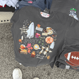 Fall Collage Cropped Tee
