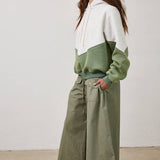 Green Melange Hoodie