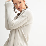 Light Grey Vintage Henley Tee