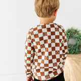 Gingerman Check Henley Top