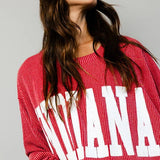 'INDIANA' Comfy Oversize Graphic Sweatshirt