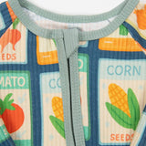 Garden Seed Baby Ribbed Cotton Zippy