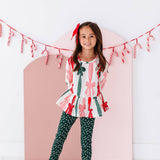 Wrapping Bows Peplum Top