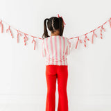 Holly Red Ribbed Flares