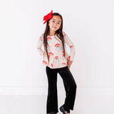 Pink Santas Peplum Top