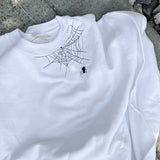 Spider Web Embroidered crewneck