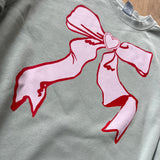 Sage Heart Bow Crewneck