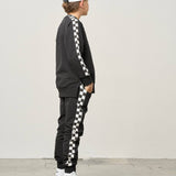 Side Checkered Pullover