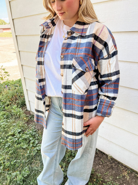 Plaid Button Up Long Sleeve