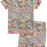 Multi Floral Short Set
