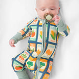 Garden Seed Baby Ribbed Cotton Zippy