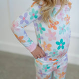 Retro Daisy Two-Piece Kids Jammies