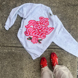 Wild Kard + Camino Peony Ash Crewnecks