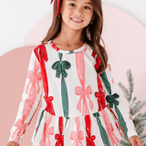 Wrapping Bows Peplum Top