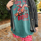 GINGHAM PRINT KNIT MINI SKIRT