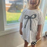 Kids Checkered Bow
