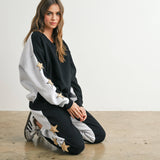 Round Neck Sweatshirt with Star