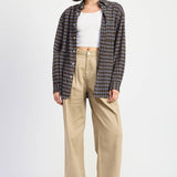 Oversized Plaid Shirt
