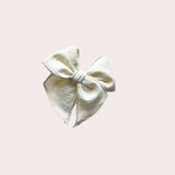 Bone Cross Stitched Bow