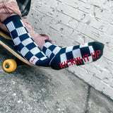 Black + White Checker Socks