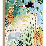 Welcome Little One Animals Baby Card