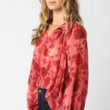 Pink Red Grace Floral Shirt