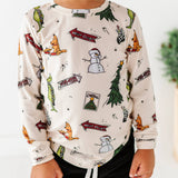 Retro Grinch Bamboo Long Sleeve Shirt