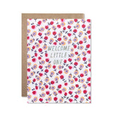 Floral Welcome Little One Card