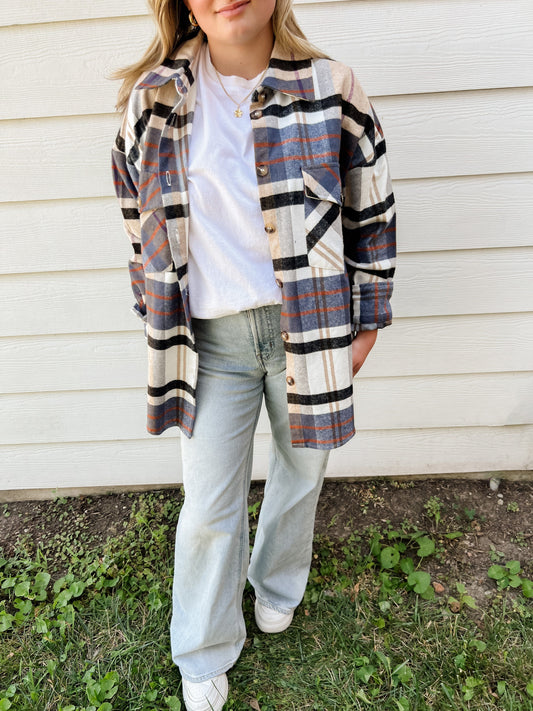 Plaid Button Up Long Sleeve
