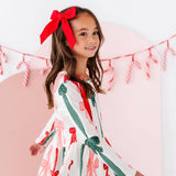 Wrapping Bows Peplum Top